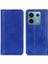 Xiaomi Redmi Için Note 13 Pro 5g Case Litchi Doku Bölünmüş Deri Cep Telefonu Kapak Mavisi (Yurt Dışından) 1