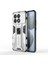 Xiaomi Redmi K70E 5g Kickstand Cover Için Çift Katman Sabit Pc Yumuşak Tpu Şok Geçirmez Case-Silver (Yurt Dışından) 1