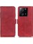 Xiaomi Redmi K60 ULTRA/13T/13T Pro Case Deri Cüzdan Stand Anti-Çizelge Telefon Kapak-Kırmızı (Yurt Dışından) 1