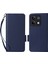Xiaomi Redmi Için Note 13 Pro 5g Cep Telefon Kılıfı Litchi Doku Deri Kapağı Strap-Dark Mavi (Yurt Dışından) 1