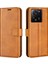 Xiaomi 13T/13T Pro Manyetik Kapak Kapağı Cüzdan Stand Pu Deri Kılıf Buzağı Dokusu Çizelge Anti-Çizelge Telefon Kabuk-Sarı (Yurt Dışından) 1