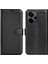 Xiaomi Redmi Için Note 13 Pro+ 5g Case Litchi Doku Cüzdan Stand Deri Telefon Shell-Black (Yurt Dışından) 1