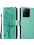 Xiaomi Için Redmi K60 ULTRA/13T/13T Pro Telefon Kabuğu Standı Pu Deri Cüzdan Vaka-Yeşil (Yurt Dışından) 1