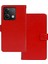 Xiaomi Redmi Için Not 13 5g Case Crazy Horse Doku Fotoğraf Slot Telefon Muhafızları Kapak-Kırmızı (Yurt Dışından) 1