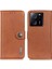 Xiaomi 13T/13T Pro/redmi K60 Ultra Kılıf Anti-Damla Telefon Kapağı Pu Deri Stand Cüzdan-Kahverengi (Yurt Dışından) 1