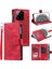 Xiaomi 14 Pro Vasası Için Baskılı Telefon Kapağı Slim Fit Telefon Kabuğu Deri Cüzdan Strap-Red ile (Yurt Dışından) 1