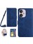 Xiaomi Redmi 13C 4g/5g/poco C65 4g Crossbody Crossbody Deri Kılıf Telefon Cüzdan Stand-Blue (Yurt Dışından) 1