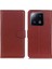 Xiaomi Için 14 Case Litchi Doku Deri Telefon Kapağı Cüzdan-Brown (Yurt Dışından) 1