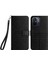Xiaomi Redmi 12C 4g Için Mikrofiber Deri Telefon Kapağı, Stand Cüzdan Geometrik Basılı Case Black (Yurt Dışından) 1