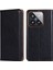 Xiaomi 14 Pro Magnetic Base Düz Renkli Deri Cüzdan Stand Telefon Kapağı Black (Yurt Dışından) 1
