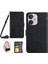Xiaomi Redmi 13C 4g/5g/poco C65 4g Crossbody Crossbody Deri Vaka Telefon Cüzdan Stand-Black (Yurt Dışından) 1