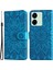 Xiaomi Redmi Için 13C 4g/poco C65 4g Telefon Kılıf Anti-Fall Pu Deri Deri Stand Cüzdan Kapak Mavisi (Yurt Dışından) 1