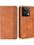 Xiaomi Için Redmi Note 13 5g Cep Telefonu Kapak Kılıfı Cüzdan Retro Pu Deri Kabuk-Brown (Yurt Dışından) 1