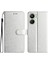Xiaomi Redmi 13C 4g/poco C65 4g Deri Kılıf Ipek Dokusu Katlama Stand Telefon Kapağı Silver (Yurt Dışından) 1
