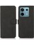 Xiaomi Redmi Için Note 13 Pro 5g Cep Telefon Kılıfı Pu Deri Cüzdan Flip Cover-Black (Yurt Dışından) 1