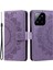 Xiaomi 14 Pro Case Mandala Çiçeği Baskılı Deri Telefon Cüzdan Kapağı Stand-Morple (Yurt Dışından) 1