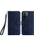 Xiaomi Redmi Için 12C 4g Cep Telefon Kılıfı Pu Deri Deri Stand Telefon Kapak Mavisi (Yurt Dışından) 1