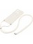 Xiaomi Redmi 12C 4g Kasa Yumuşak Fiber Astar Tpu Tpu Telefon Kapağı Lanyard-White (Yurt Dışından) 2