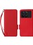 Xiaomi Redmi K70E 5g/poco X6 Pro 5g Deri Kılıf Strap Cüzdan Telefon Kapak-Kırmızı (Yurt Dışından) 1
