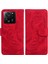 Xiaomi Için Redmi K60 ULTRA/13T/13T Pro Case Tiger Pusint Pu Deri Telefon Kapak-Kırmızı (Yurt Dışından) 1