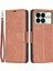 Xiaomi Için Redmi K70 5g K70 Pro 5g Case Cilt Touch Pu Deri Cüzdan Stand Flip Cover-Brown (Yurt Dışından) 1