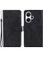 Xiaomi Redmi Için Note 13 Pro+ 5g Cep Telefon Kılıfı Pu Deri Cüzdan Stand Ince Fit Telefon Kapak Black (Yurt Dışından) 1