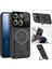 Xiaomi Için 14 Vaka Manyetik Dönen Kickstand Pc+Tpu Telefon Geri Kapak-Black (Yurt Dışından) 2