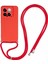 Xiaomi Için 14 Tpu Telefon Kılıfı Fiber Iç Astar Koruyucu Kapak Lanyard-Red ile (Yurt Dışından) 1