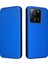 Xiaomi Için Redmi K60 ULTRA/13T/13T Pro Karbon Fiber Doku Telefon Kılıfı Deri Derecilik Anti Dalgalı Kapak Kart Yuvası Mavisi (Yurt Dışından) 1