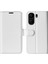 Xiaomi Redmi Için 13C 4g/poco C65 4g Case Crazy Horse Doku Flip Stand Cüzdan Telefon Kapak-Beyaz (Yurt Dışından) 1