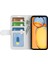 Xiaomi Redmi Için 13C 4g/poco C65 4g Case Crazy Horse Doku Flip Stand Cüzdan Telefon Kapak-Beyaz (Yurt Dışından) 2