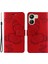 Xiaomi Redmi Için 13C 4g/poco C65 4g Case Kelebek Deseni Deri Telefon Koruyucu-Kırmızı (Yurt Dışından) 1