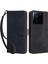 Xiaomi 13T/13T Pro/redmi K60 Ultra Pu Deri Stand Kapağı Rfıd Engelleme Cüzdan Kabuk Anti-Çizgi Anti Telefon Kılıfı Strap-Black (Yurt Dışından) 1