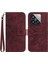 Xiaomi 14 Pro Deri Kılıfı Için Ter Strap-Wine Red ile Cilt Touch Telefon Cüzdan Kapağı (Yurt Dışından) 1