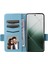 Xiaomi 14 Pro Cüzdan Telefon Kasası Manyetik Litchi Doku Pu Deri Deri Telefon Kapağı Strap-Baby Mavi (Yurt Dışından) 2