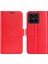 Xiaomi Için 14 Case Crazy Horse Doku Cüzdan Deri Telefon Kapak-Kırmızı (Yurt Dışından) 1