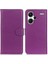 Xiaomi Redmi Için Note 13 Pro+ 5g Cep Telefonu Kılıf Damla Geçirmez Deri Cüzdan Kapak-Mor (Yurt Dışından) 1