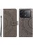 Xiaomi Redmi K70 5G/K70 Pro 5g Cep Telefon Kılıf Mandala Çiçek Baskılı Deri Kapak Grey (Yurt Dışından) 1