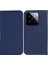 Xiaomi Için 14 Vaka Çapraz Doku Manyetik Otomatik Kapanış Cüzdan Stand-Dark Blue ile Damla Geçirmez Telefon Kapağı (Yurt Dışından) 1