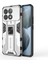 Xiaomi Redmi K70 5G/K70 Pro 5g Case Kickstand Hibrid Hard Pc Yumuşak Tpu Telefon Kapak Silver (Yurt Dışından) 1