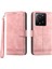 Xiaomi 13T/13T Pro/redmi K60 Ultra Kılıf Baskılı Cüzdan Telefon Kabuğu Stand Pu Deri Koruyucu-Pembe (Yurt Dışından) 1