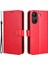 Xiaomi Redmi 13C/POCO C65 4g Kasa Deri Cüzdan Telefon Stand Kapak Kırmızı (Yurt Dışından) 1