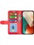 Xiaomi Için Redmi Note 13 5g (Çin) Kasa Deri Telefon Kapağı Çılgın At Doku Standı Cüzdan-Kırmızı (Yurt Dışından) 2