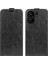 Xiaomi Redmi Için Dikey Flip Kılıf 13C 4g/poco C65 4g Kabuk Çılgın At Dokusu Deri Telefon Kapak Black (Yurt Dışından) 1