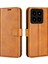 Xiaomi 14 Pro Case Buzağı Dokusu Tam Koruma Telefon Deri Deri Kapak Sarı (Yurt Dışından) 1