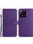 Xiaomi 13T/13T Pro/redmi K60 Ultra Case Pu Deri Rhombus Desen Stand Akıllı Telefon Kapak-Dark Mor (Yurt Dışından) 1