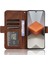 Xiaomi Redmi Için Note 13 Pro+ Çizgiye Dönüş Anti-Cratch Telefon Kabuğu Deri Kılıf Cüzdan Stand Telefon Kapak-Kahverengi (Yurt Dışından) 2