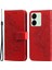 Xiaomi Redmi Için 13C 4g/poco C65 4g Case Anti-Sracratch Pu Deri Cüzdan Telefon Kapak-Kırmızı (Yurt Dışından) 1