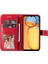 Xiaomi Redmi Için 13C 4g/poco C65 4g Case Anti-Sracratch Pu Deri Cüzdan Telefon Kapak-Kırmızı (Yurt Dışından) 2