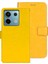 Xiaomi Redmi Için Note 13 Pro 5g Case Crazy Horse Deri Flip Stand Telefon Kapak Sarı (Yurt Dışından) 1